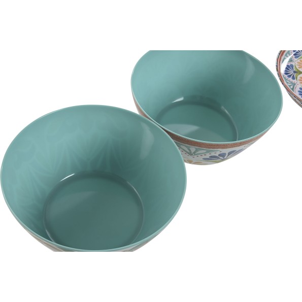 ENSALADERA MELAMINA 25X25X12 MANDALA 2 SURT.