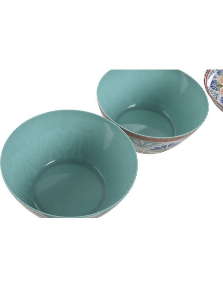 ENSALADERA MELAMINA 25X25X12 MANDALA 2 SURT.