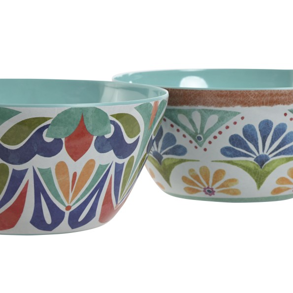 ENSALADERA MELAMINA 25X25X12 MANDALA 2 SURT.