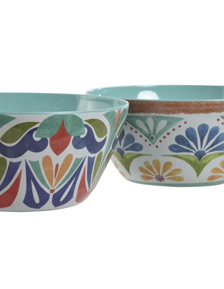 ENSALADERA MELAMINA 25X25X12 MANDALA 2 SURT.