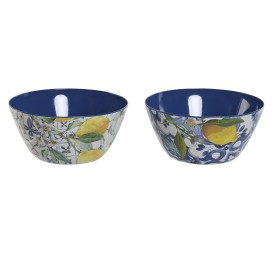 ENSALADERA MELAMINA 25X25X12 AZULEJOS 2 SURT.