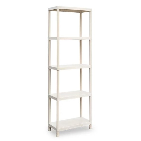 ESTANTERIA STACK RECICLADO 5 BALDAS BEIGE F23 JASPEADO