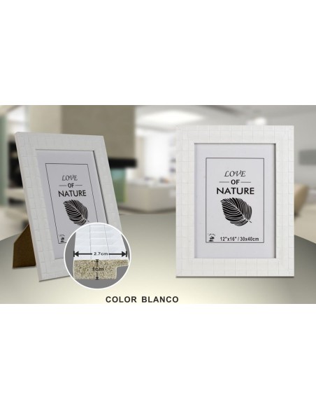 PORTAFOTO C.BLANCO PS-515 30X40CM(6/12)