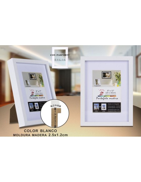 PORTAFOTO MADERA DM-892 20X30CM (9/18)