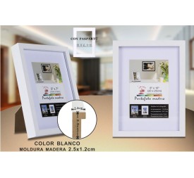 PORTAFOTO MADERA DM-892 20X25CM (12/24)