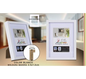 PORTAFOTO MADERA DM-892 10X15CM (12/48)