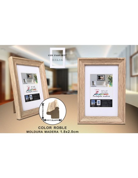 PORTAFOTO MADERA DM-842 24X30CM(12/24)