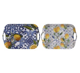 BANDEJA MELAMINA 36X26X2,5 AZULEJOS 2 SURT.
