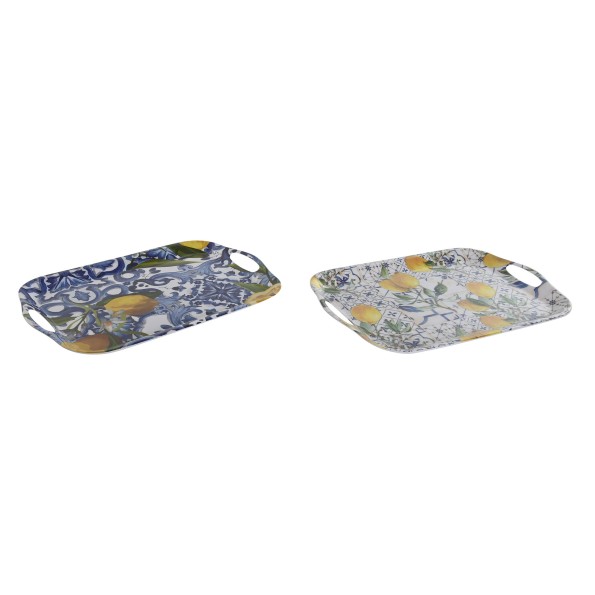 BANDEJA MELAMINA 36X26X2,5 AZULEJOS 2 SURT.