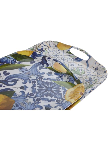 BANDEJA MELAMINA 36X26X2,5 AZULEJOS 2 SURT.