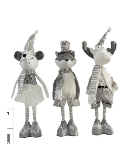 17.5´ MUÑECOS EN PIE RENO 1 PIEZA ZORRO 1 PIEZA Y RATON 1 PI