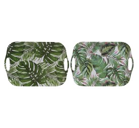 BANDEJA MELAMINA 36X26X2,5 HOJAS 2 SURT.