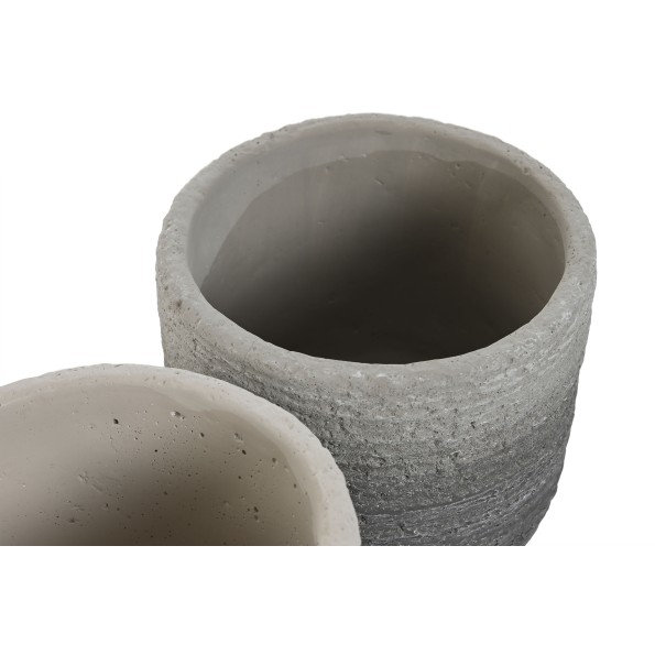 MACETERO SET 2 CEMENTO 17X17X13 DIFUMINADO 2 SURT.