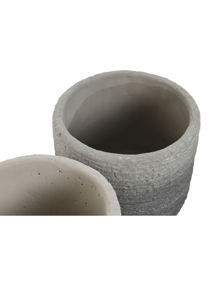 MACETERO SET 2 CEMENTO 17X17X13 DIFUMINADO 2 SURT.