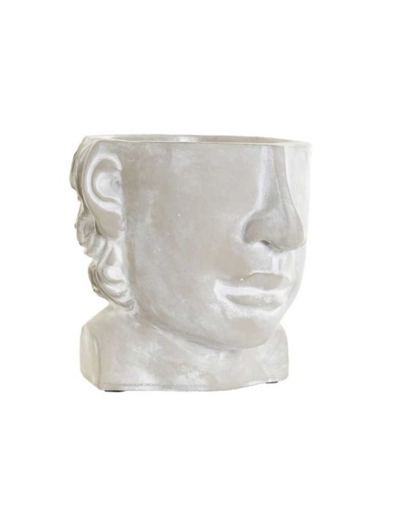 MACETERO CEMENTO 17X18X15,5 CARA GRIS