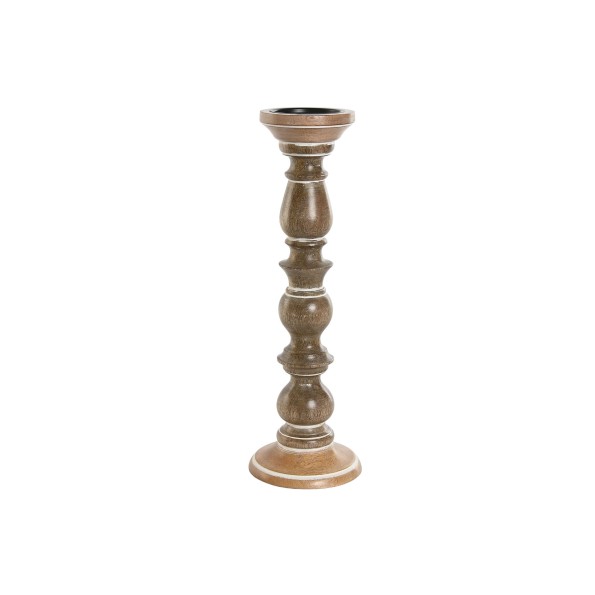 CANDELABRO MANGO 15X15X46 NATURAL MARRON