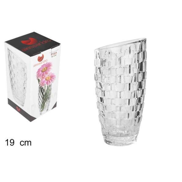 FLORERO CRISTAL PISA 19 CM
