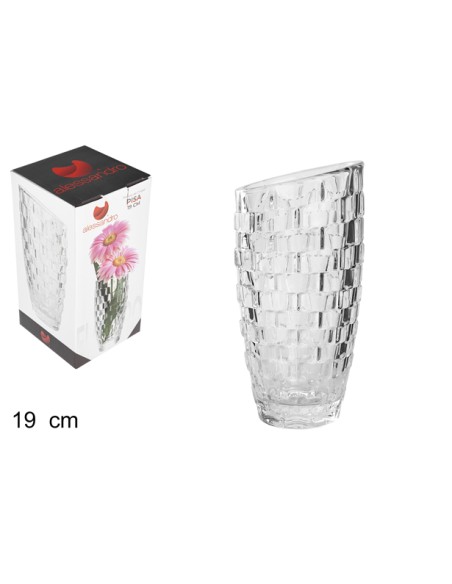 FLORERO CRISTAL PISA 19 CM