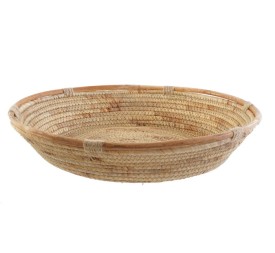 CENTRO MESA JUNCO 42X42X8 NATURAL MARRON