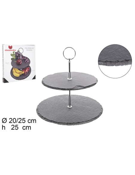 FRUTERO PIZARRA 2 PISOS 20/25CM