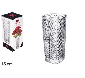 FLORERO CRISTAL CUADRADO SALAMANCA 15CM