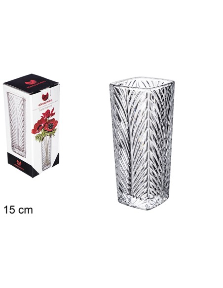 FLORERO CRISTAL CUADRADO SALAMANCA 15CM