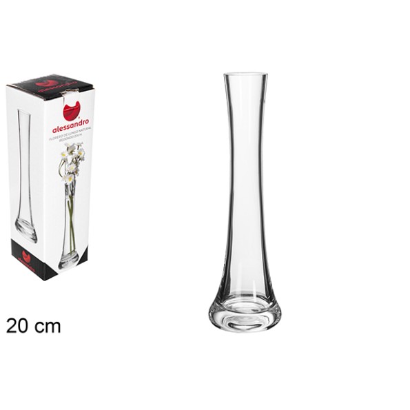 FLORERO LUNGO NATURAL REDONDO 20 CM