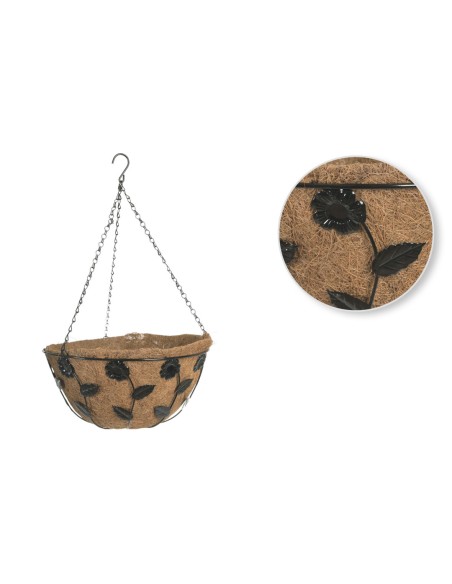 MACETERO COCO COLGANTE d35x15,5cm