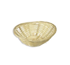 CESTO OVALADO BAMBU COLOR NATURAL 20x9x6.5cm