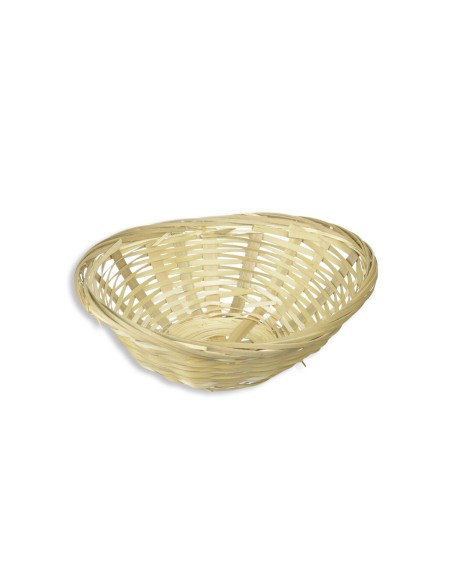 CESTO OVALADO BAMBU COLOR NATURAL 20x9x6.5cm