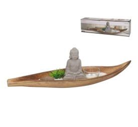PORTAVELAS BUDA MADERA 37,5X9,5X11 CM