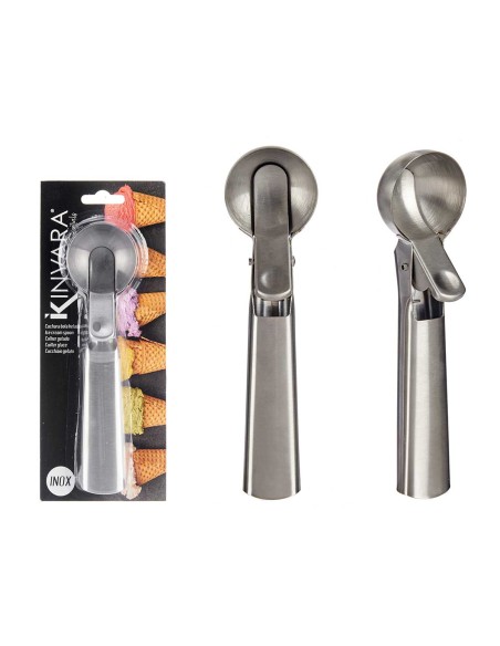 CUCHARA HELADO ACERO 5x9x22 cm.