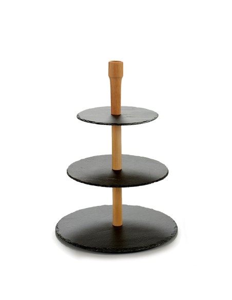 ESTANTE PIZARRA 3 PISOS REDONDO