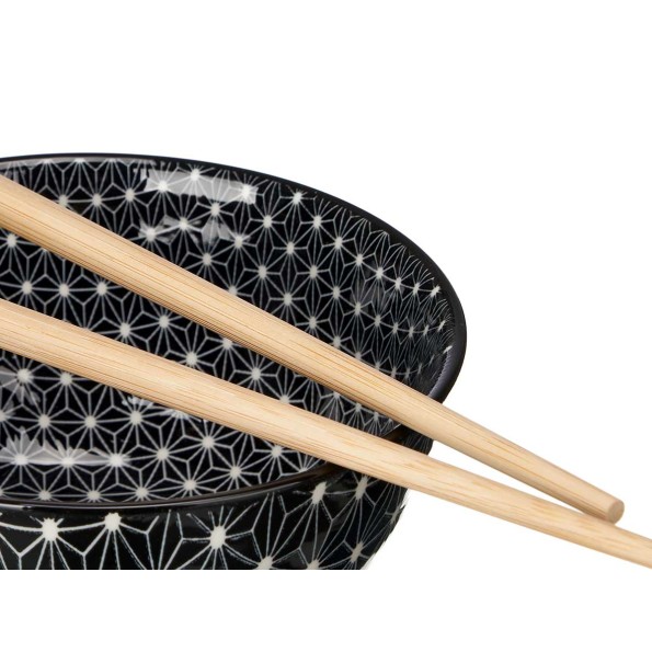 SET 12 PIEZAS SUSHI NEGRO