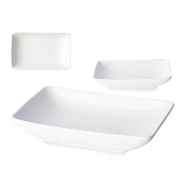 BANDEJA PORCELANA RECTANGULAR 18,5 CM