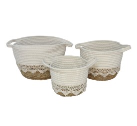 SET 3 CESTAS CON ASAS ZENETA 29X29X24CM