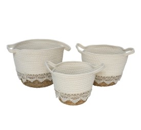 SET 3 CESTAS CON ASAS ZENETA 26X26X23CM