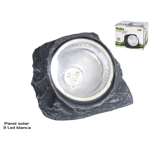 PIEDRA SOLAR 3 LED 13X11CM XXXXXX