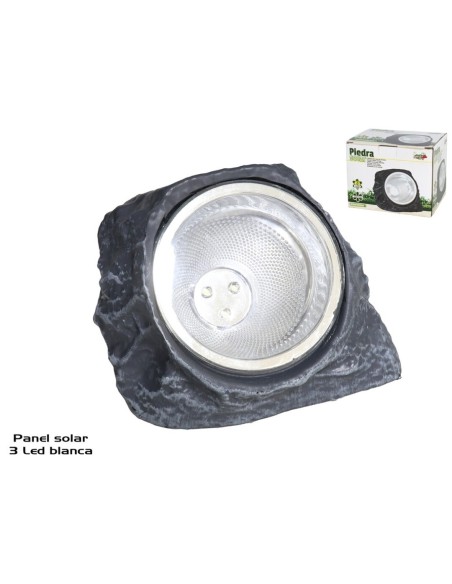 PIEDRA SOLAR 3 LED 13X11CM XXXXXX