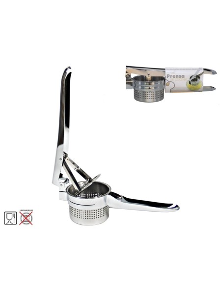 PRENSA COCINA 27X10 CM - ACERO INOX