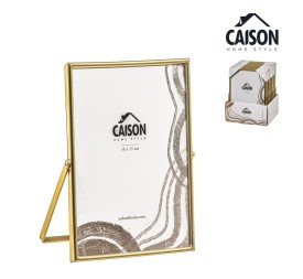 PORTAFOTOS METAL DORADO 10x15 cm