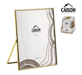 PORTAFOTOS METAL DORADO  20x25 cm