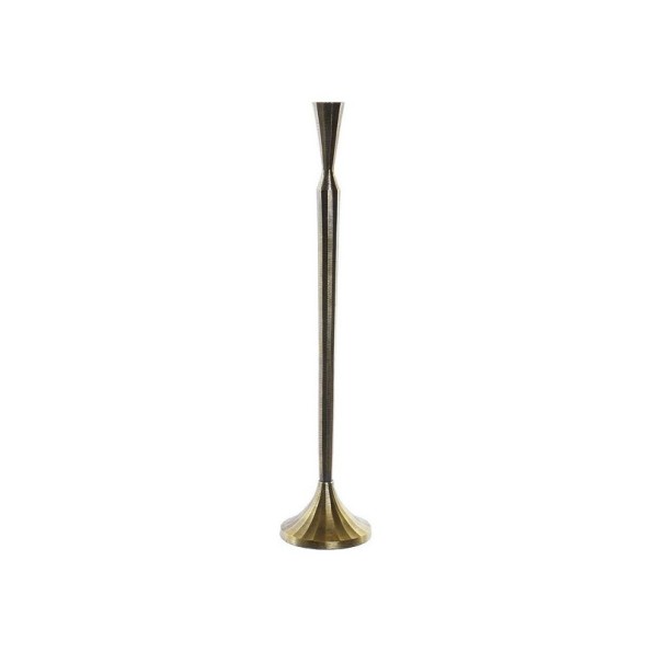 CANDELABRO ALUMINIO 13X13X59,5 RAYADO DORADO