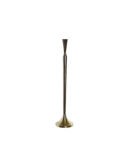 CANDELABRO ALUMINIO 13X13X59,5 RAYADO DORADO