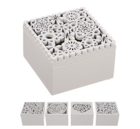 CAJA MADERA TROQUELADA SURT/4 CIERRE IMAN