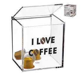 DISPENSADOR CAPSULAS METACRILATO I LOVE 13 cm