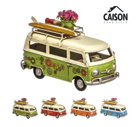 FURGONETA HIPPIE DECORADA METAL 16,5 cm SURT/4