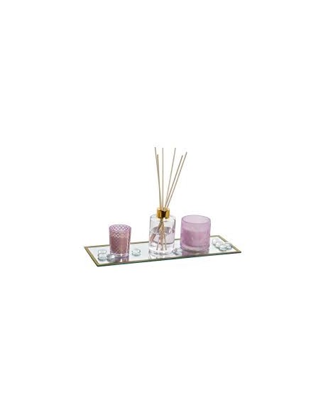 VELA SET 4 PERFUMADA CRISTAL 36X13X8 MIKADO 80 ML.
