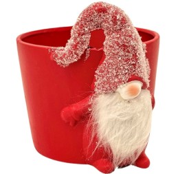 MACETERO ROJO GNOMO 23X19 H21