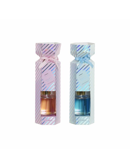 DIFUSOR AROMA SET 2 CRISTAL 9X9X28 150 ML. 2 SURT.